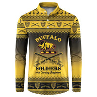 Buffalo Soldiers Christmas Button Sweatshirt 10th Cavalry Regiment - Wonder Print Shop