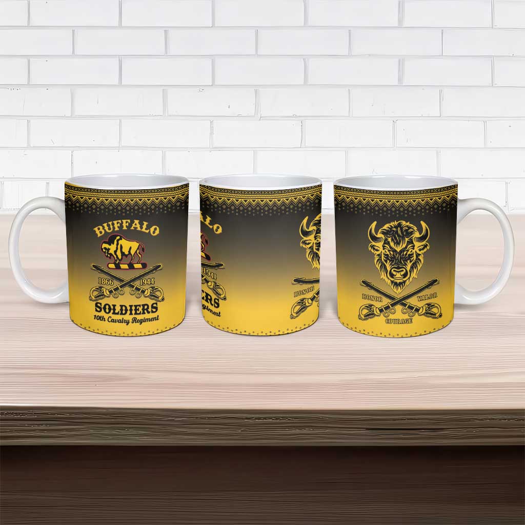 Buffalo Soldiers Christmas Ceramic Mug 10th Cavalry Regiment - Wonder Print Shop
