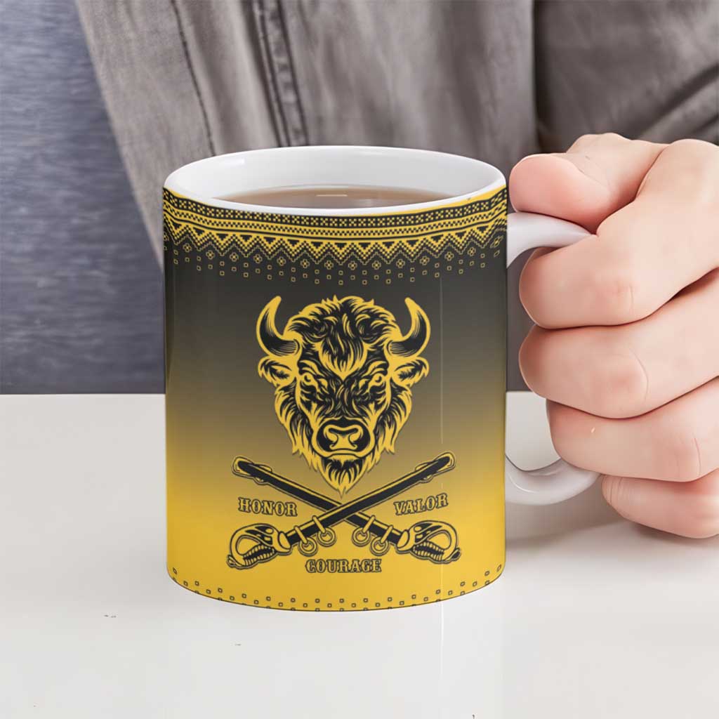 Buffalo Soldiers Christmas Ceramic Mug 10th Cavalry Regiment - Wonder Print Shop