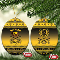 Buffalo Soldiers Christmas Ceramic Ornament 10th Cavalry Regiment - Wonder Print Shop