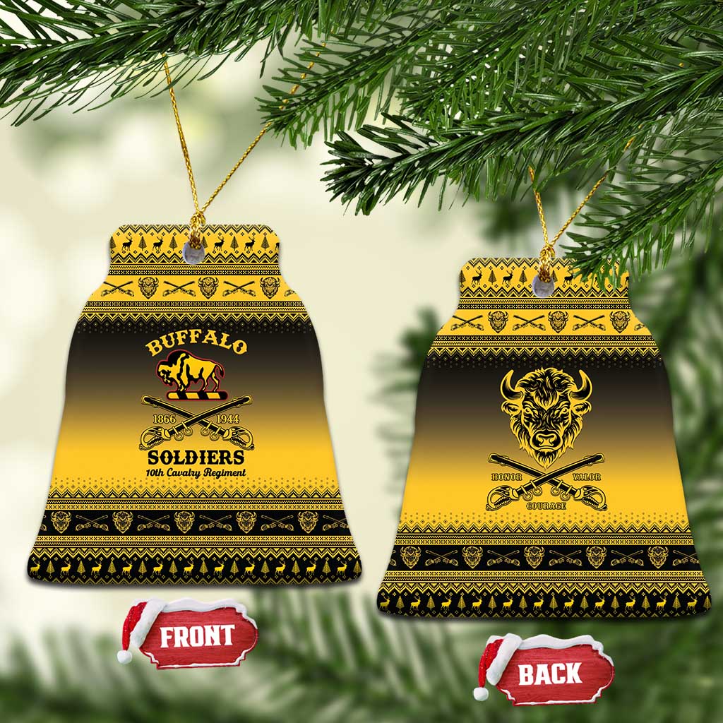 Buffalo Soldiers Christmas Ceramic Ornament 10th Cavalry Regiment - Wonder Print Shop