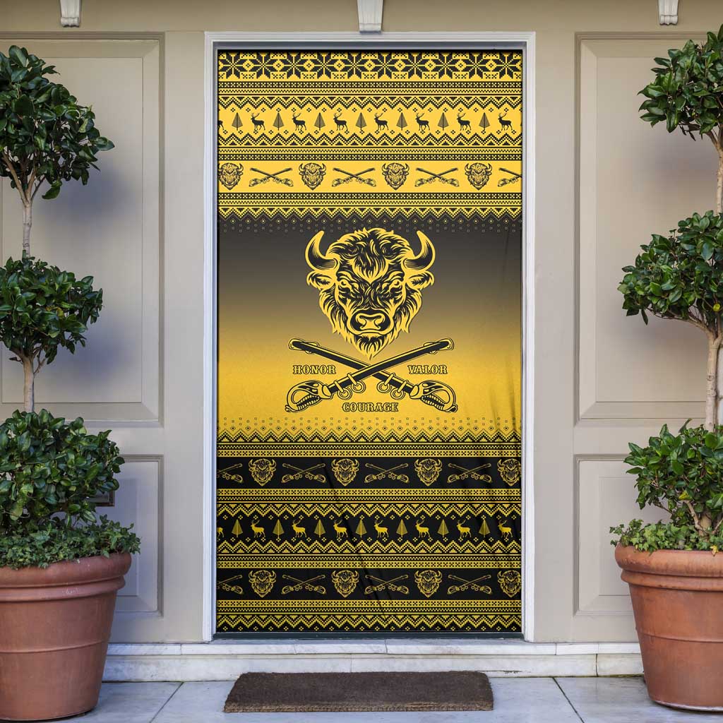 Buffalo Soldiers Christmas Door Cover 10th Cavalry Regiment - Wonder Print Shop