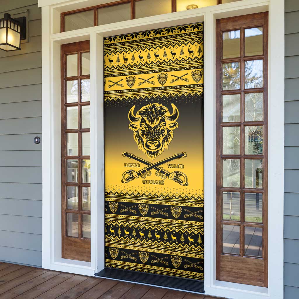 Buffalo Soldiers Christmas Door Cover 10th Cavalry Regiment - Wonder Print Shop