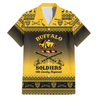 Buffalo Soldiers Christmas Family Matching Mermaid Dress and Hawaiian Shirt 10th Cavalry Regiment - Wonder Print Shop