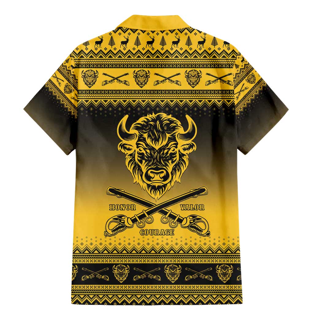 Buffalo Soldiers Christmas Family Matching Mermaid Dress and Hawaiian Shirt 10th Cavalry Regiment - Wonder Print Shop