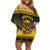 Buffalo Soldiers Christmas Family Matching Off Shoulder Short Dress and Hawaiian Shirt 10th Cavalry Regiment - Wonder Print Shop