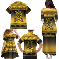Buffalo Soldiers Christmas Family Matching Puletasi and Hawaiian Shirt 10th Cavalry Regiment - Wonder Print Shop