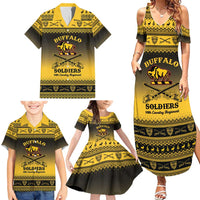 Buffalo Soldiers Christmas Family Matching Summer Maxi Dress and Hawaiian Shirt 10th Cavalry Regiment - Wonder Print Shop