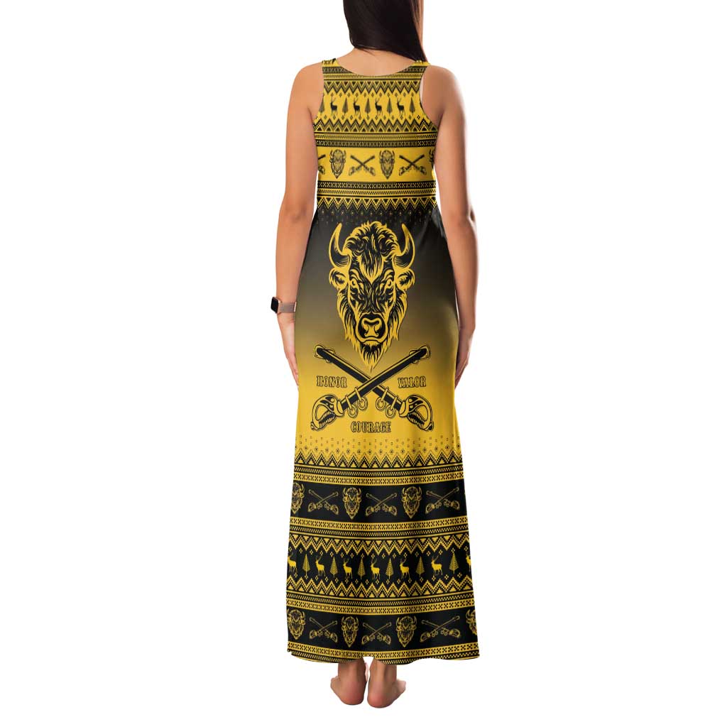 Buffalo Soldiers Christmas Family Matching Tank Maxi Dress and Hawaiian Shirt 10th Cavalry Regiment - Wonder Print Shop