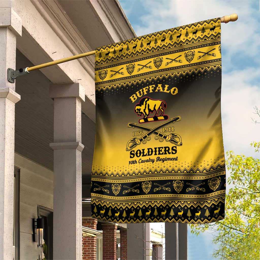 Buffalo Soldiers Christmas Garden Flag 10th Cavalry Regiment - Wonder Print Shop