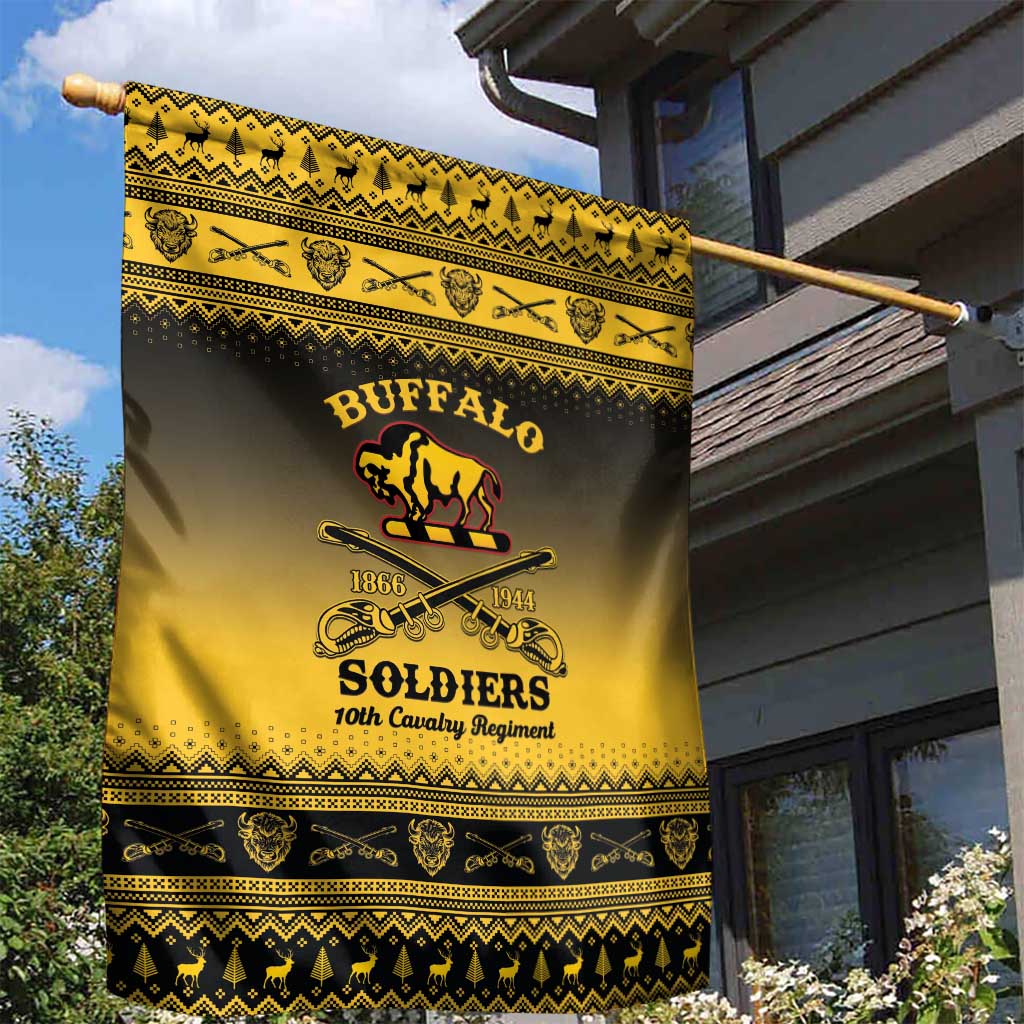 Buffalo Soldiers Christmas Garden Flag 10th Cavalry Regiment - Wonder Print Shop
