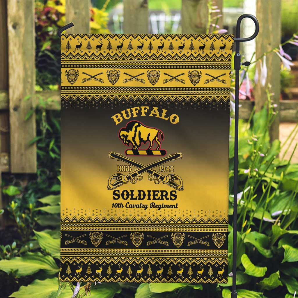 Buffalo Soldiers Christmas Garden Flag 10th Cavalry Regiment - Wonder Print Shop
