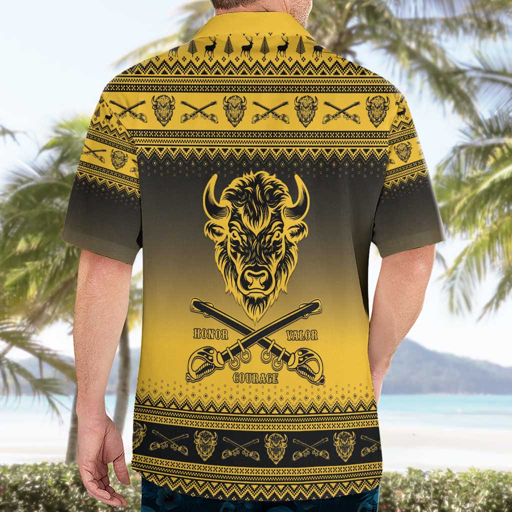 Buffalo Soldiers Christmas Hawaiian Shirt 10th Cavalry Regiment - Wonder Print Shop