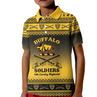 Buffalo Soldiers Christmas Kid Polo Shirt 10th Cavalry Regiment - Wonder Print Shop