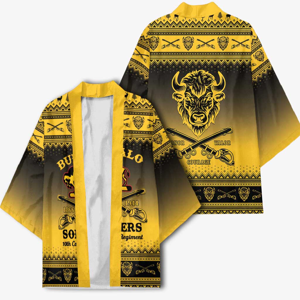 Buffalo Soldiers Christmas Kimono 10th Cavalry Regiment - Wonder Print Shop