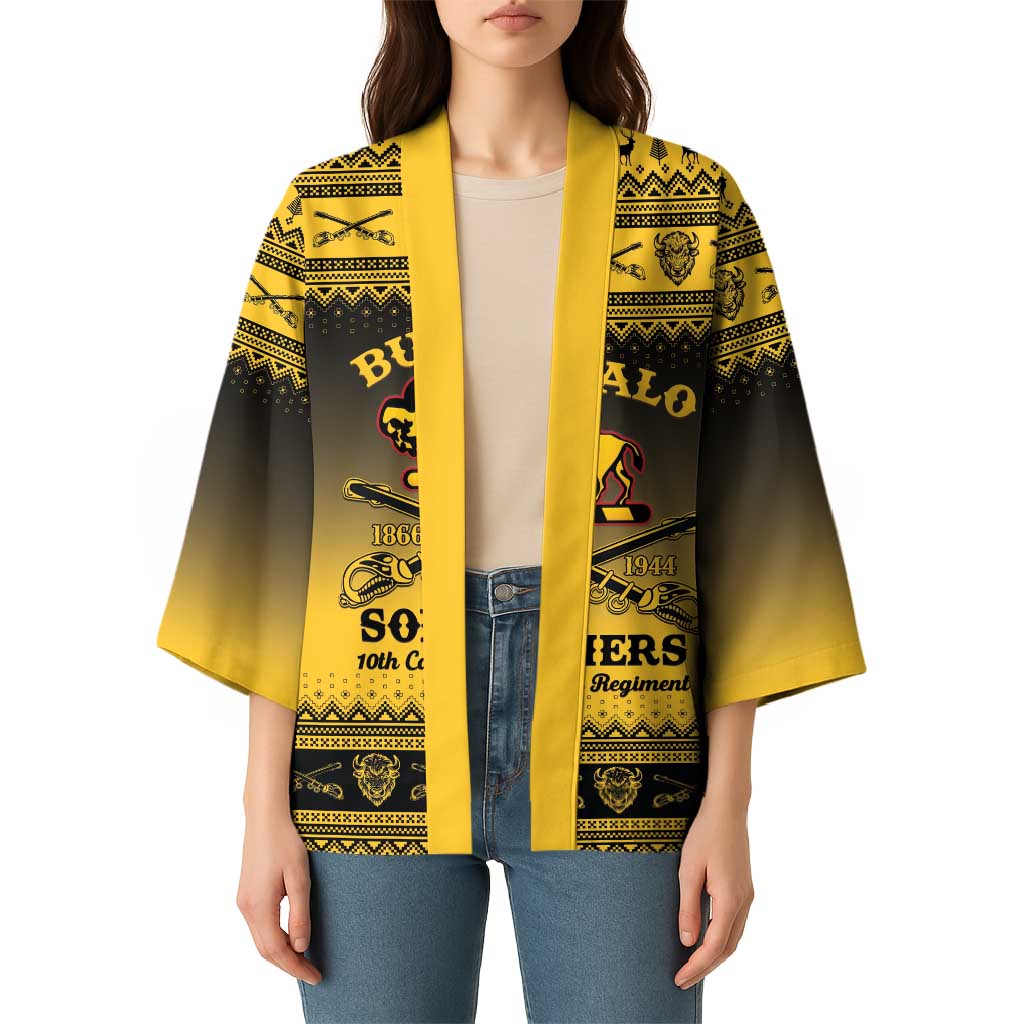 Buffalo Soldiers Christmas Kimono 10th Cavalry Regiment - Wonder Print Shop