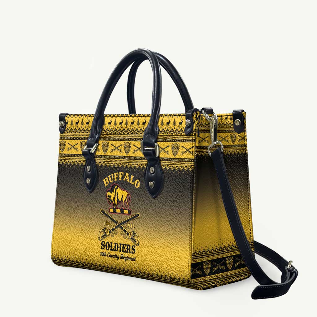 Buffalo Soldiers Christmas Leather Bag 10th Cavalry Regiment - Wonder Print Shop
