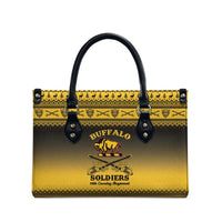 Buffalo Soldiers Christmas Leather Bag 10th Cavalry Regiment - Wonder Print Shop
