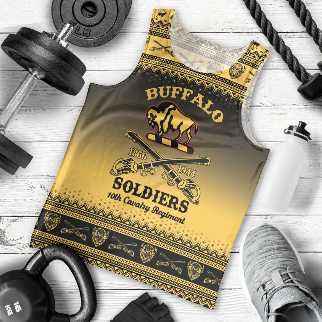 Buffalo Soldiers Christmas Men Tank Top 10th Cavalry Regiment - Wonder Print Shop
