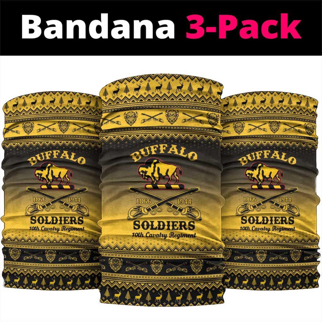 Buffalo Soldiers Christmas Neck Gaiter 10th Cavalry Regiment - Wonder Print Shop