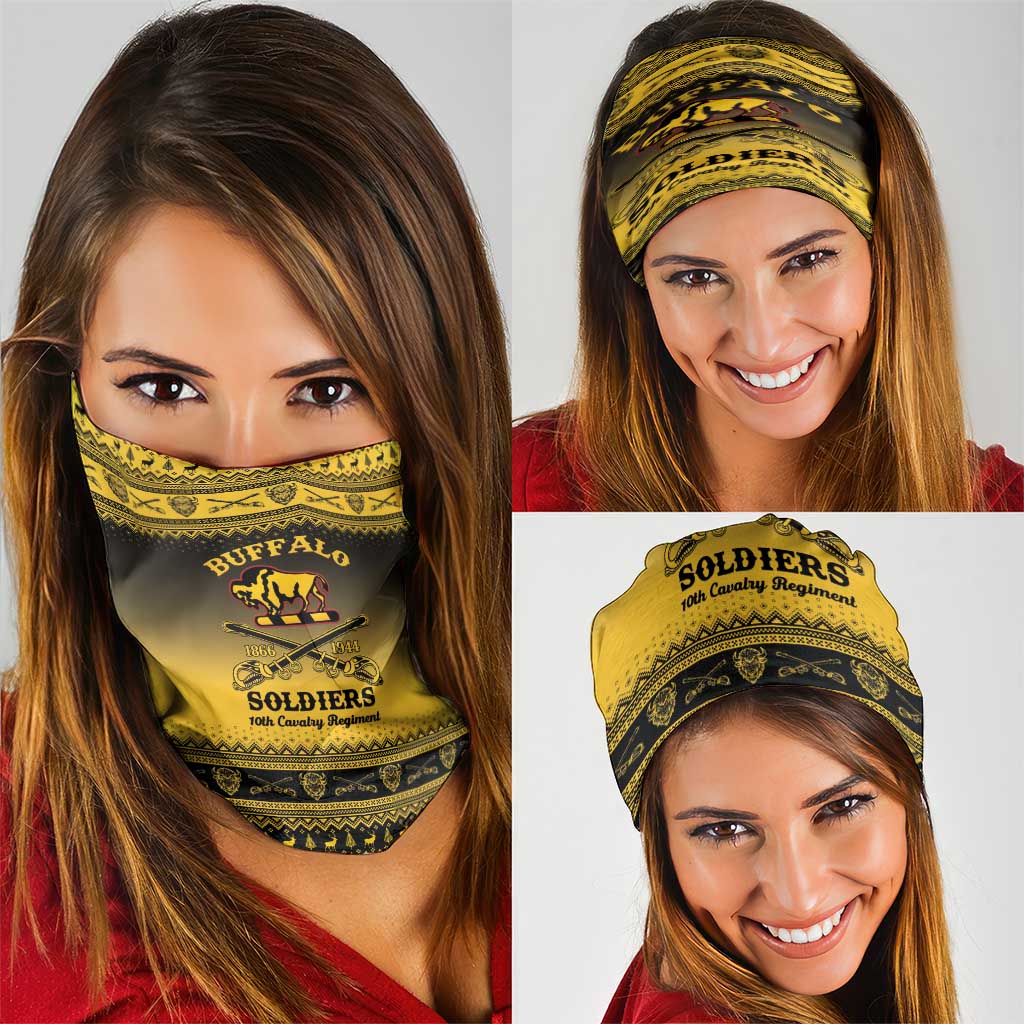 Buffalo Soldiers Christmas Neck Gaiter 10th Cavalry Regiment - Wonder Print Shop