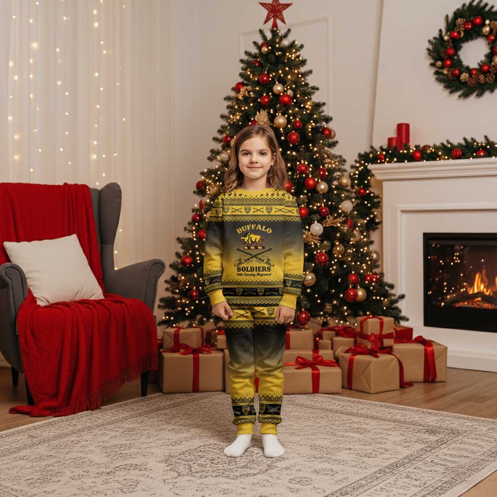 Buffalo Soldiers Christmas Pajama Set 10th Cavalry Regiment - Wonder Print Shop