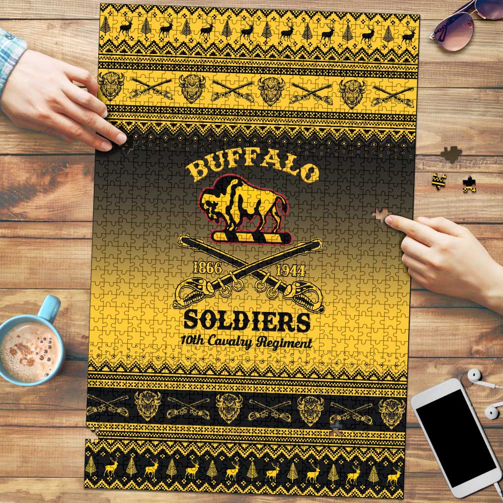 Buffalo Soldiers Christmas Puzzle 10th Cavalry Regiment - Wonder Print Shop