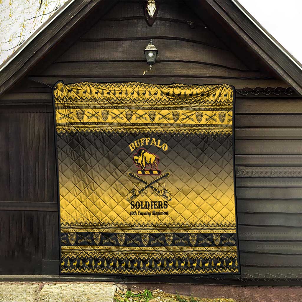 Buffalo Soldiers Christmas Quilt 10th Cavalry Regiment - Wonder Print Shop