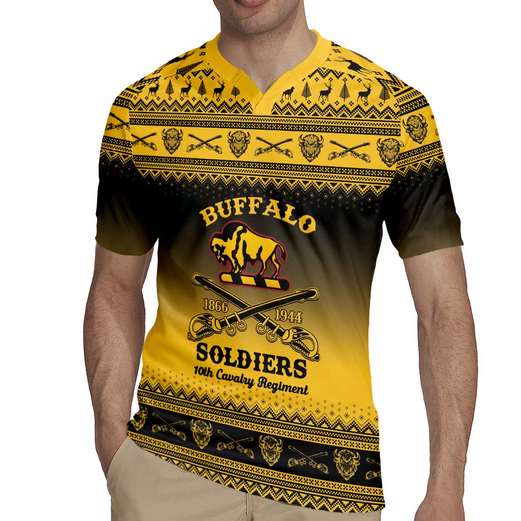 Buffalo Soldiers Christmas Rugby Jersey 10th Cavalry Regiment - Wonder Print Shop