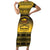 Buffalo Soldiers Christmas Short Sleeve Bodycon Dress 10th Cavalry Regiment - Wonder Print Shop