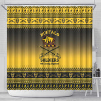 Buffalo Soldiers Christmas Shower Curtain 10th Cavalry Regiment - Wonder Print Shop