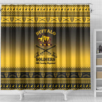 Buffalo Soldiers Christmas Shower Curtain 10th Cavalry Regiment - Wonder Print Shop