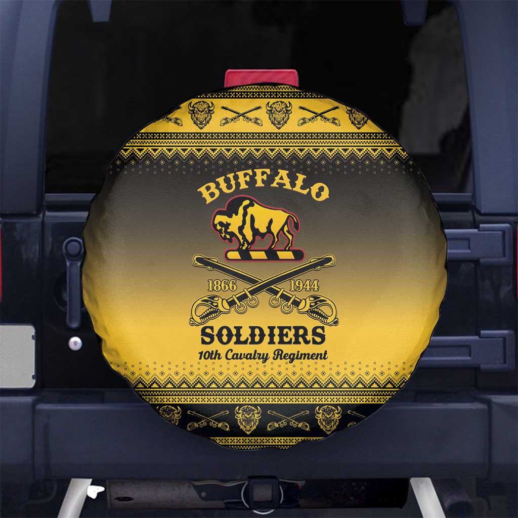 Buffalo Soldiers Christmas Spare Tire Cover 10th Cavalry Regiment - Wonder Print Shop