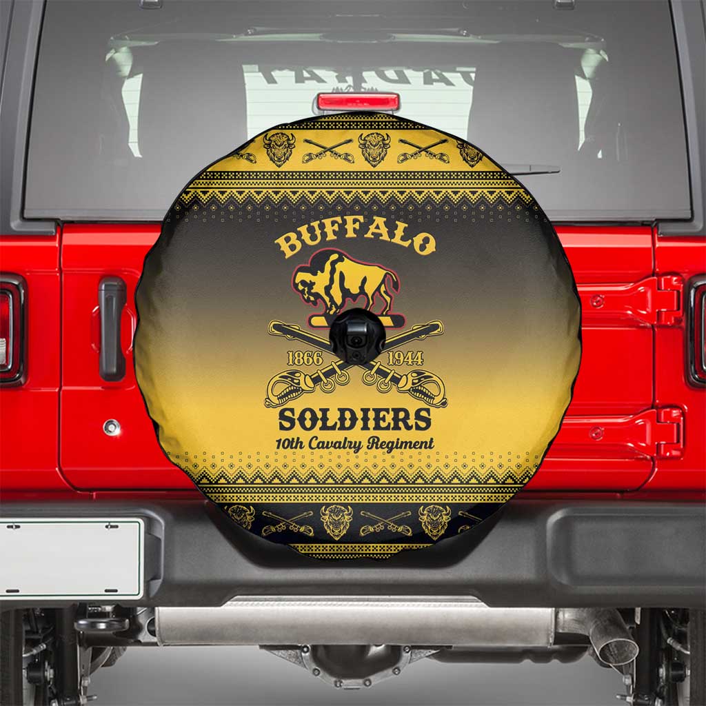 Buffalo Soldiers Christmas Spare Tire Cover 10th Cavalry Regiment - Wonder Print Shop