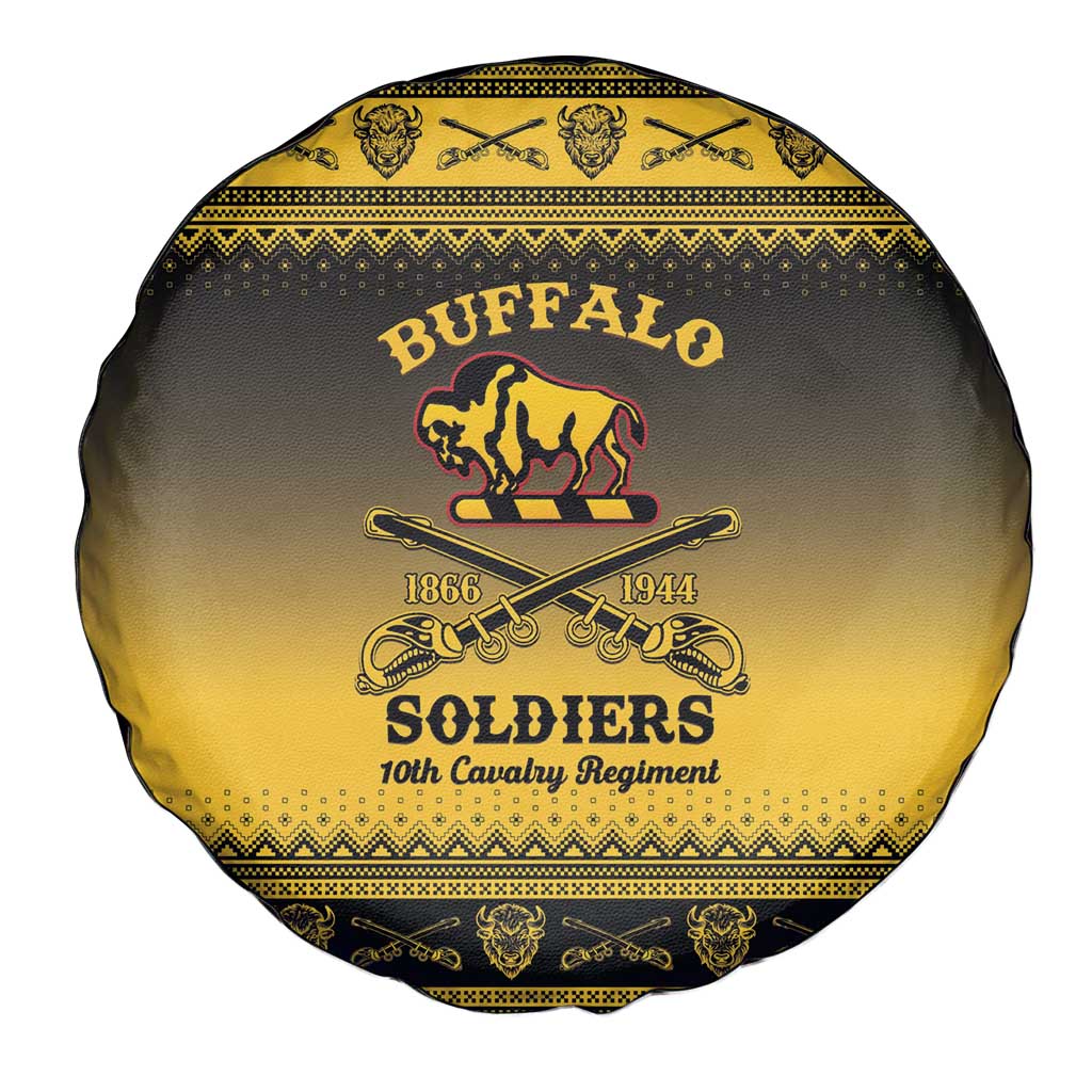 Buffalo Soldiers Christmas Spare Tire Cover 10th Cavalry Regiment - Wonder Print Shop