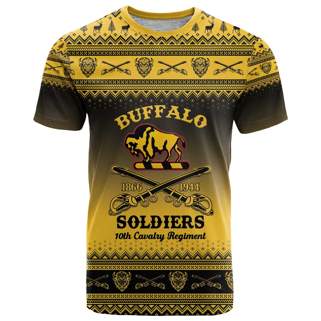 Buffalo Soldiers Christmas T Shirt 10th Cavalry Regiment - Wonder Print Shop