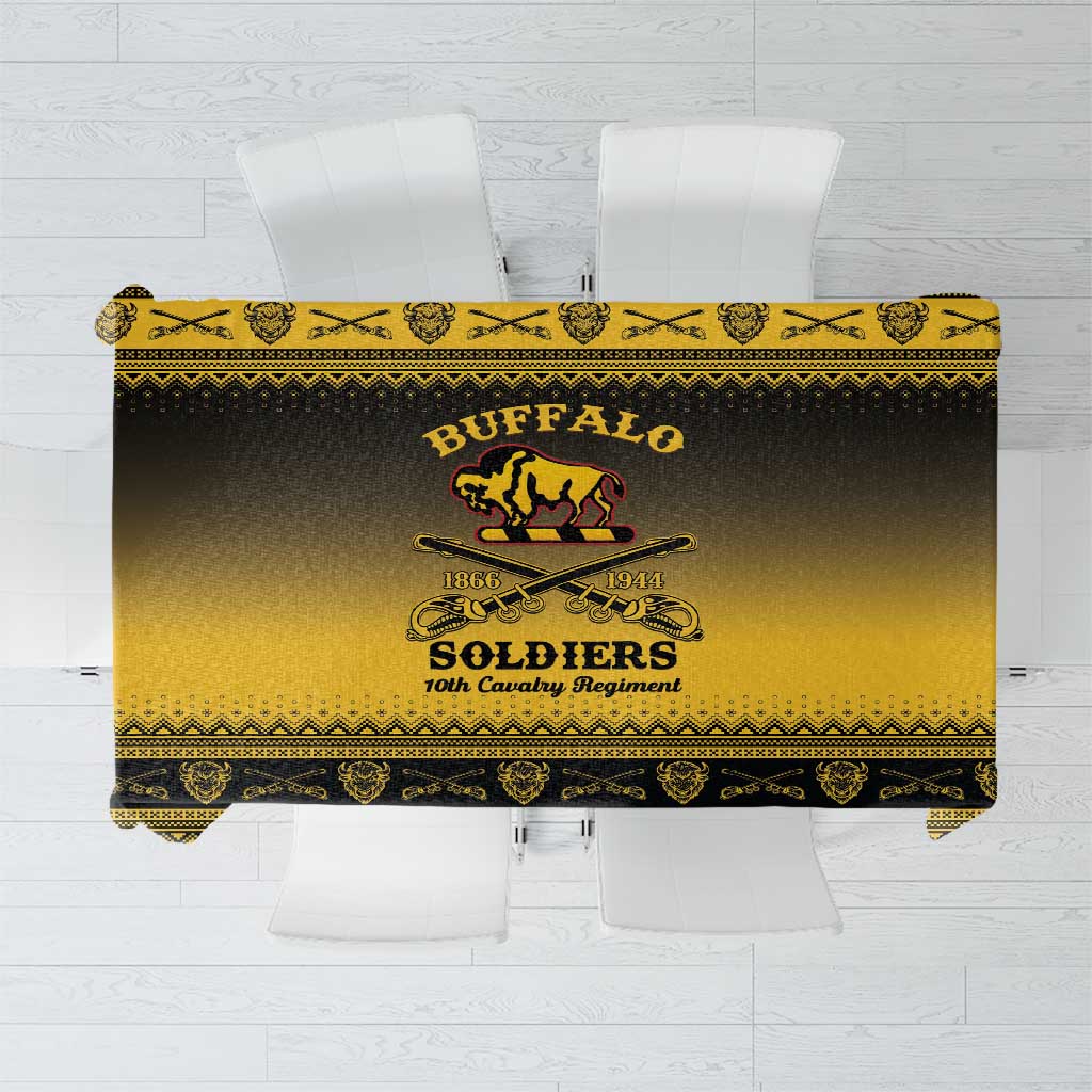 Buffalo Soldiers Christmas Tablecloth 10th Cavalry Regiment - Wonder Print Shop