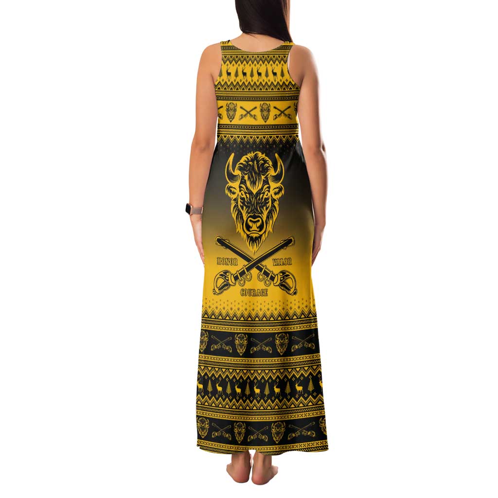 Buffalo Soldiers Christmas Tank Maxi Dress 10th Cavalry Regiment - Wonder Print Shop