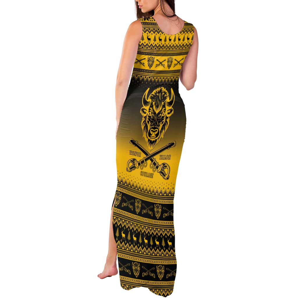 Buffalo Soldiers Christmas Tank Maxi Dress 10th Cavalry Regiment - Wonder Print Shop