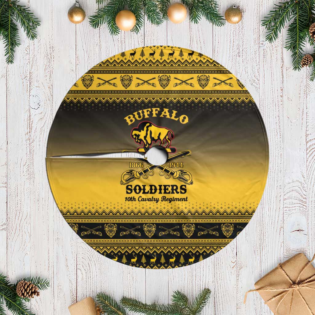 Buffalo Soldiers Christmas Tree Skirt 10th Cavalry Regiment - Wonder Print Shop