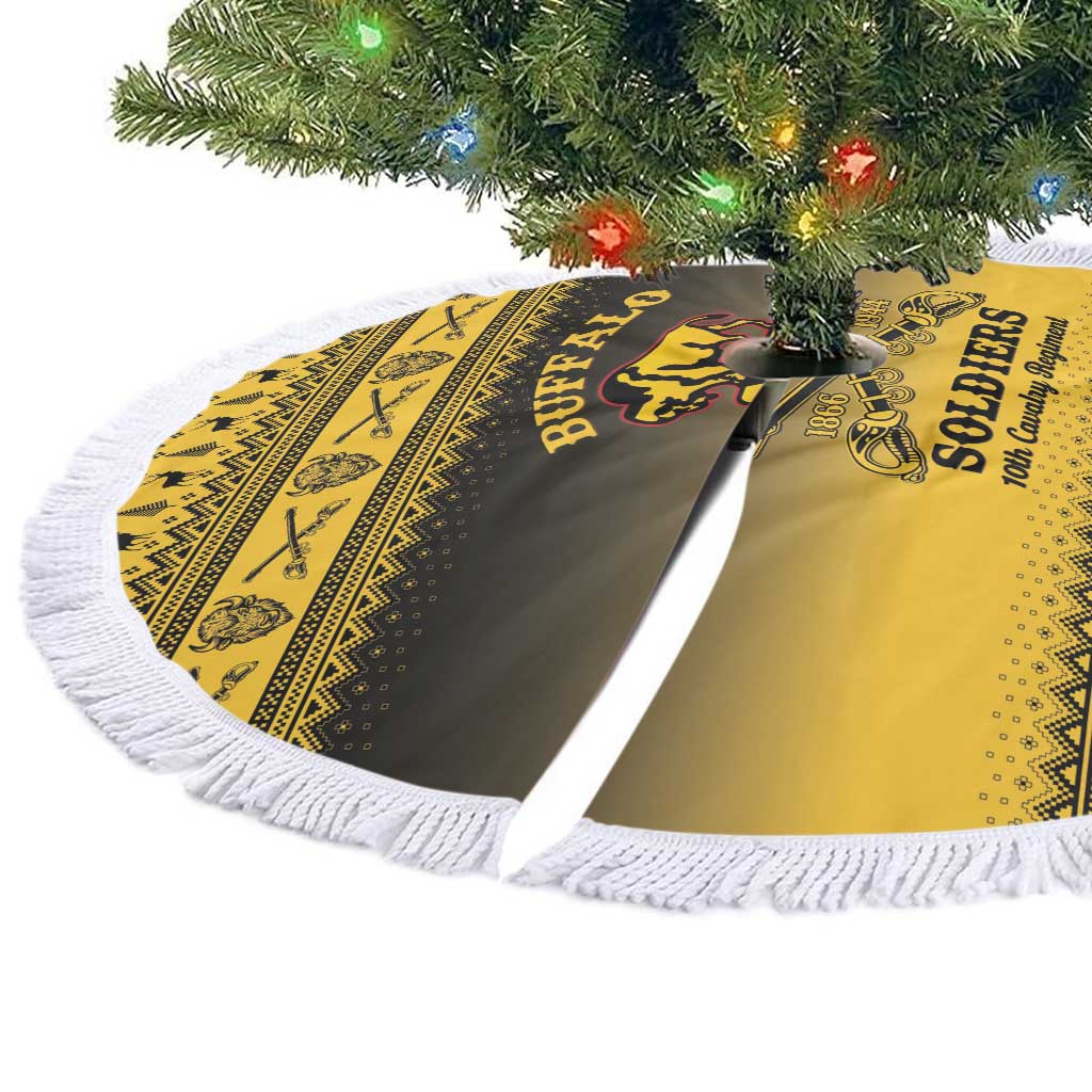 Buffalo Soldiers Christmas Tree Skirt 10th Cavalry Regiment - Wonder Print Shop