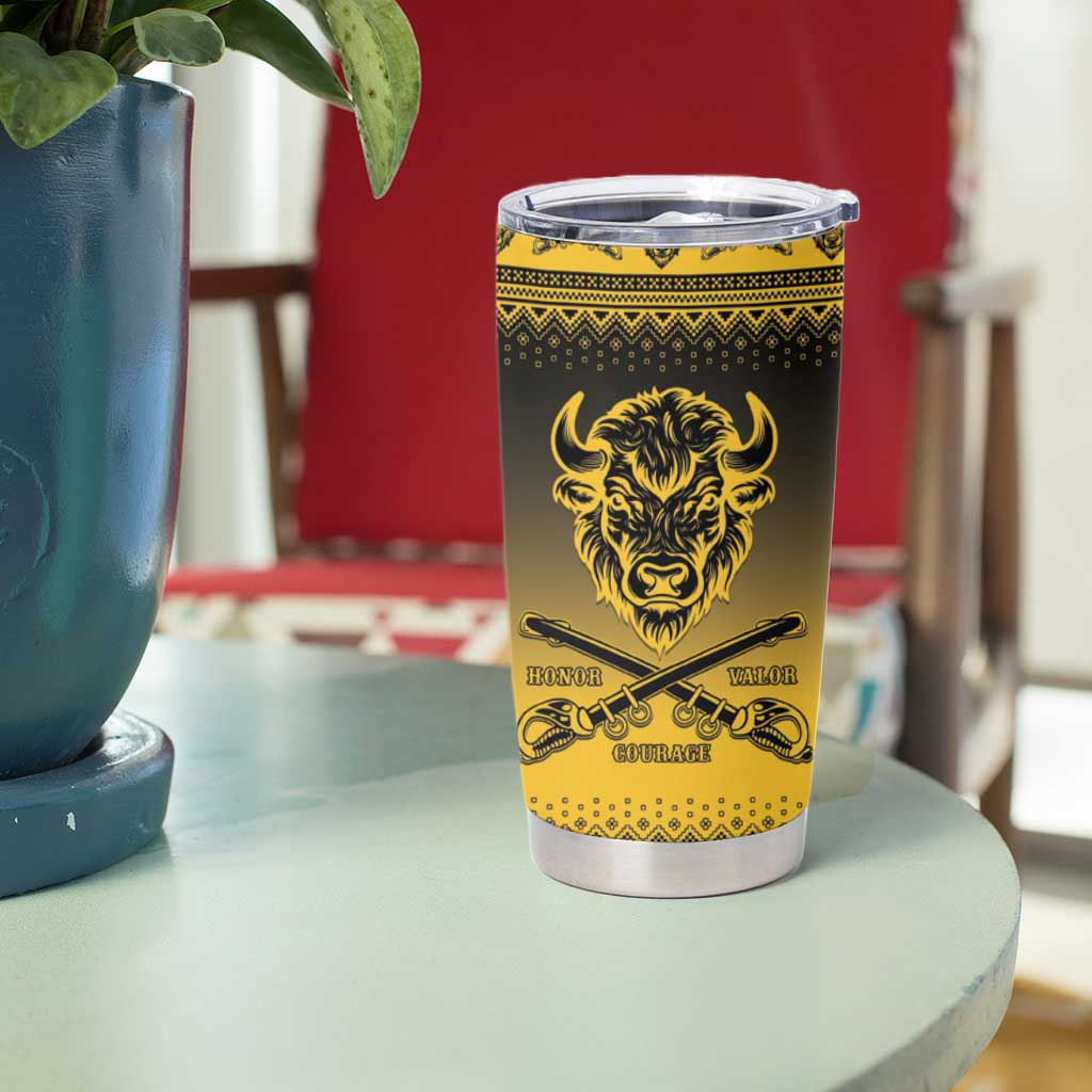 Buffalo Soldiers Christmas Tumbler Cup 10th Cavalry Regiment - Wonder Print Shop