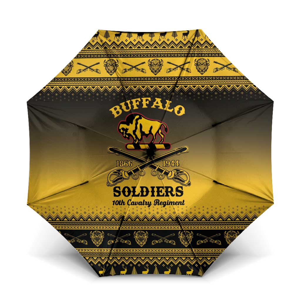 Buffalo Soldiers Christmas Umbrella 10th Cavalry Regiment - Wonder Print Shop
