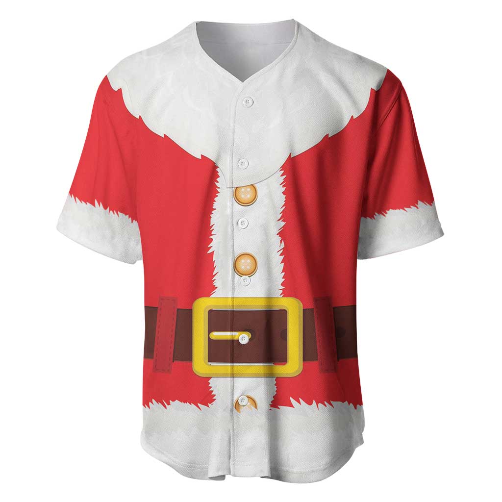 Santa Claus Costume Baseball Jersey Christmas Holiday Cosplay - Wonder Print Shop