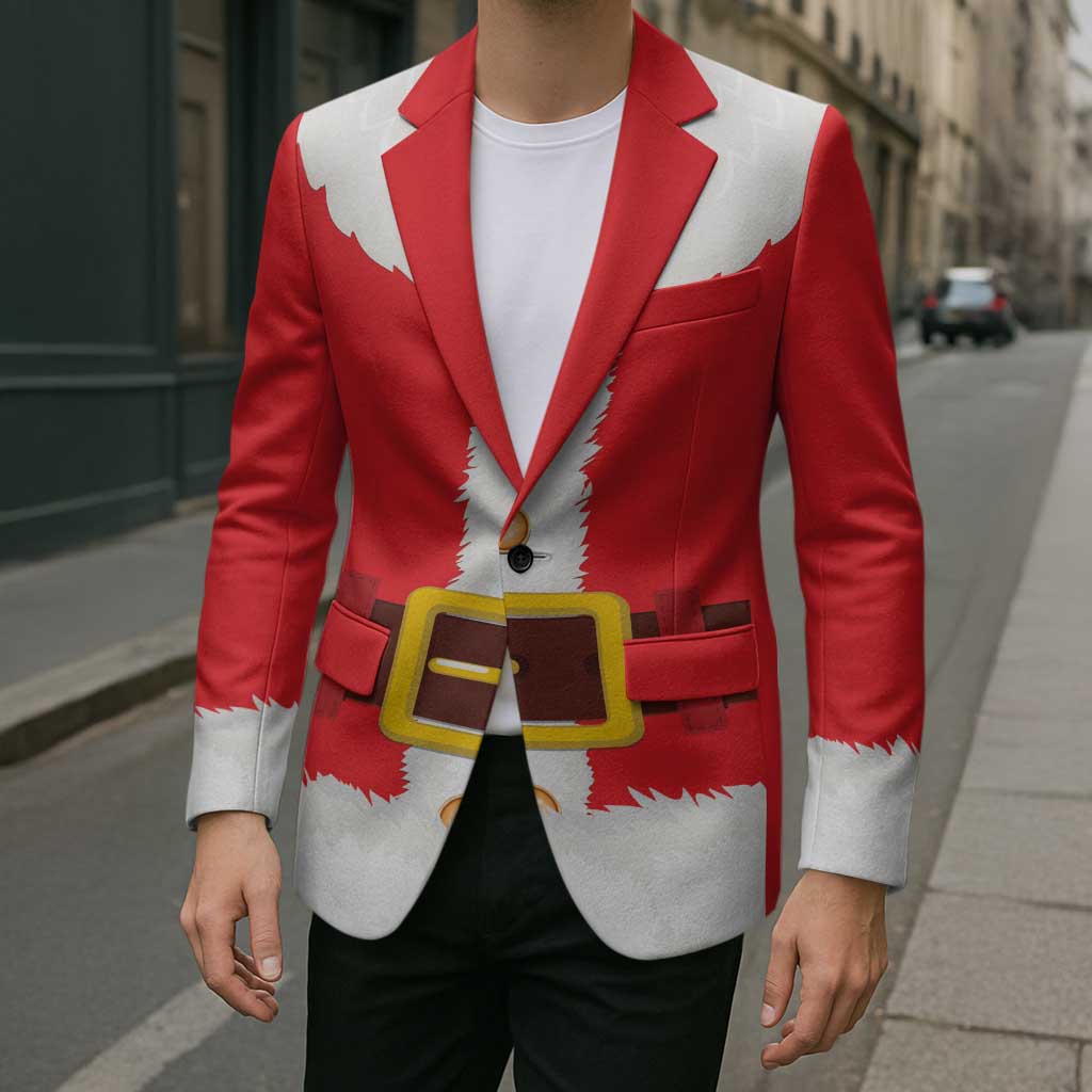 Santa Claus Costume Blazer Christmas Holiday Cosplay - Wonder Print Shop