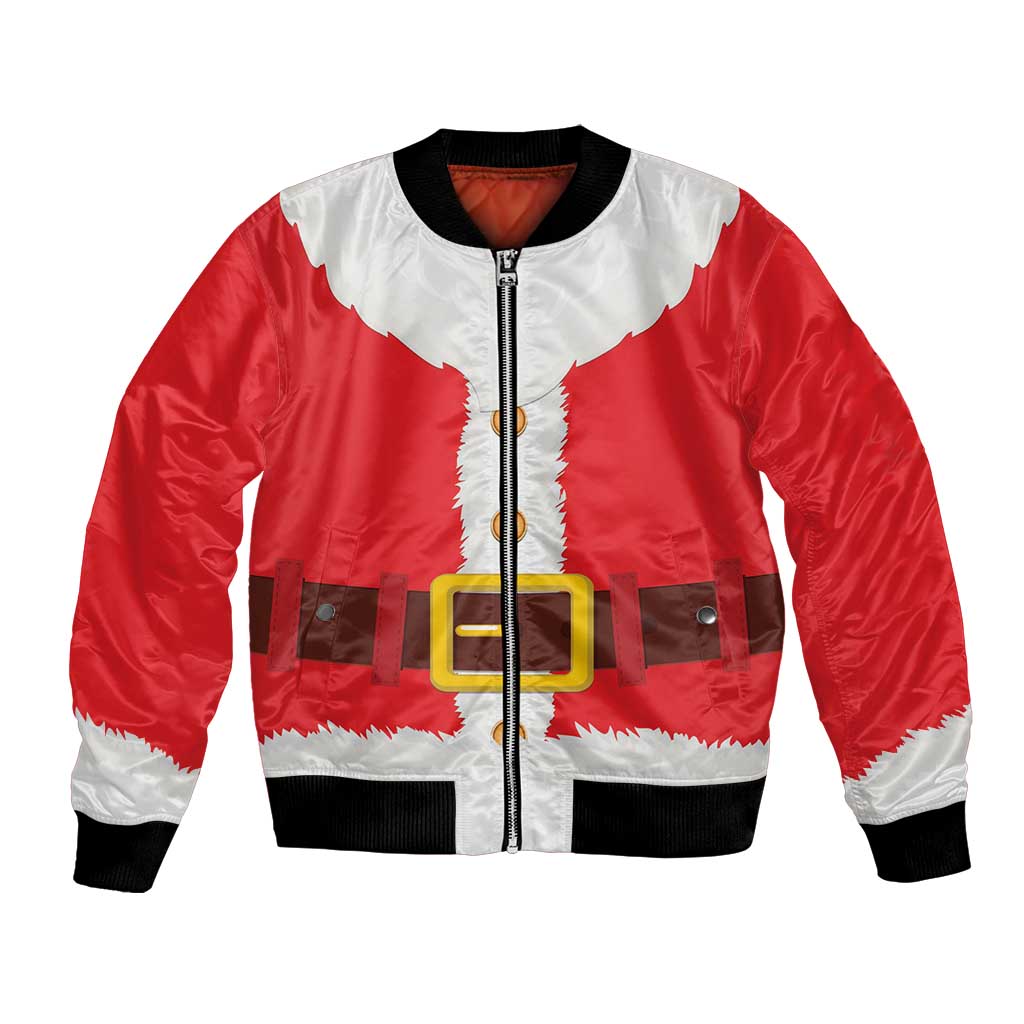 Santa Claus Costume Bomber Jacket Christmas Holiday Cosplay - Wonder Print Shop