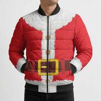 Santa Claus Costume Bomber Puffer Jacket Christmas Holiday Cosplay - Wonder Print Shop