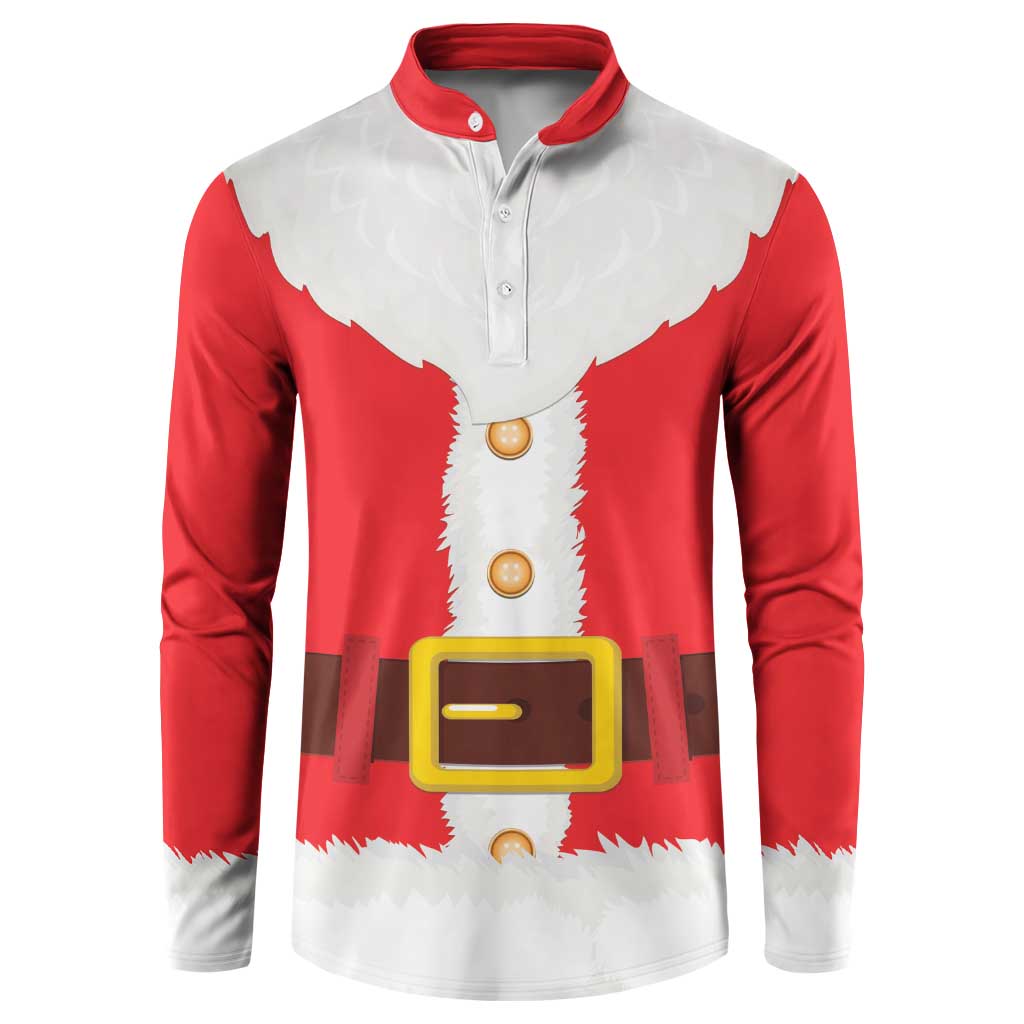 Santa Claus Costume Button Sweatshirt Christmas Holiday Cosplay - Wonder Print Shop