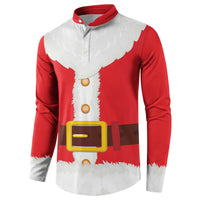 Santa Claus Costume Button Sweatshirt Christmas Holiday Cosplay - Wonder Print Shop