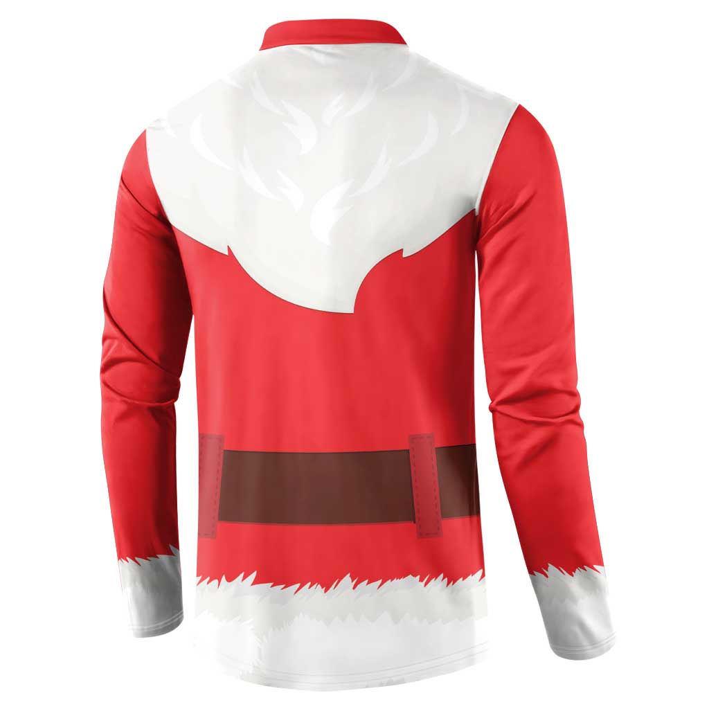 Santa Claus Costume Button Sweatshirt Christmas Holiday Cosplay - Wonder Print Shop